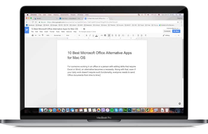 google office suite for mac